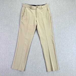 IZOD GOLF Pants Men's 30x32 Khaki Flat Front Chino Pants Performance Stretch‎